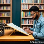 문화콘텐츠 기획사 이직 성공 비결 - **Prompt:** A diverse young adult, approximately 20-25 years old, casually yet stylishly dressed in ...