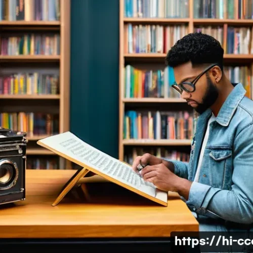 문화콘텐츠 기획사 이직 성공 비결 - **Prompt:** A diverse young adult, approximately 20-25 years old, casually yet stylishly dressed in ...